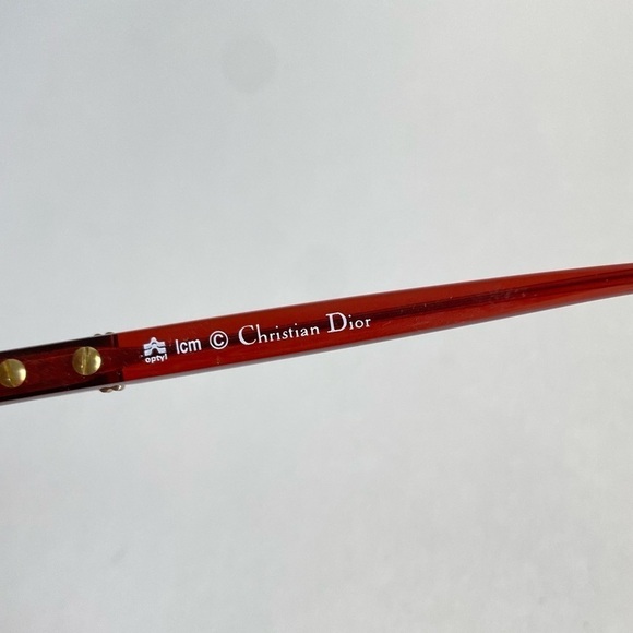 Vintage Christian Dior Gold Oversized Frames Eyeglasses Glasses 60s 70s Retro - Picture 6 of 9